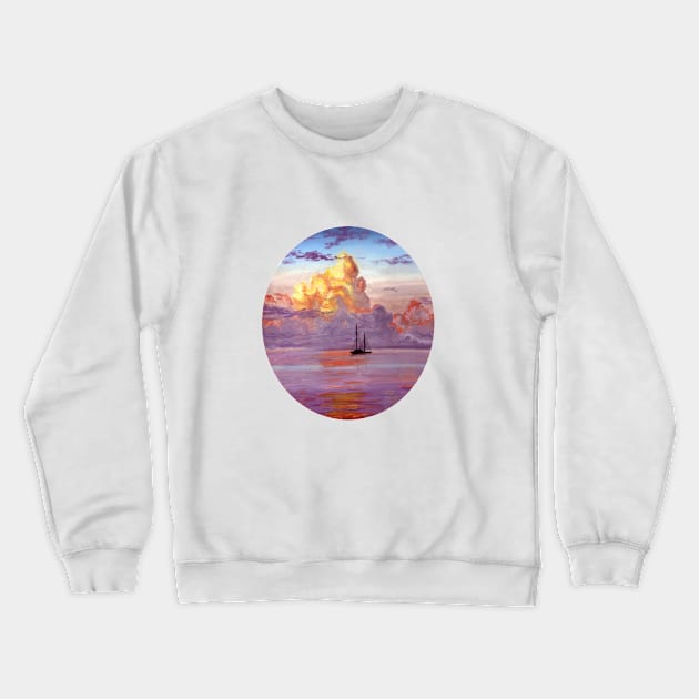 silent evening Crewneck Sweatshirt by H'sstore